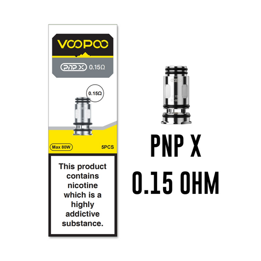 VooPoo PnP X Coils DTL 0.15 Ohm - Pack of 5