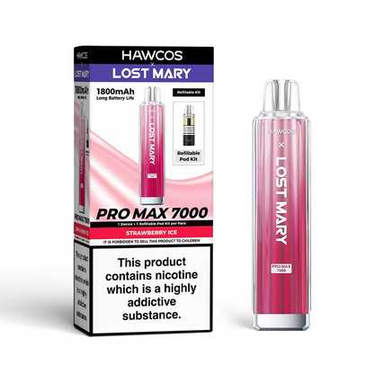 HAWCOS x Lost Mary PRO MAX 7000 Pre-Filled Pod Vape Kit 1800mAh - 20mg