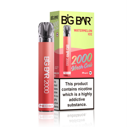 *Clearance Discount! FEOBA Big Bar 2000 Disposable Nicotine Salt BIG PUFF Vape Kit - 20mg