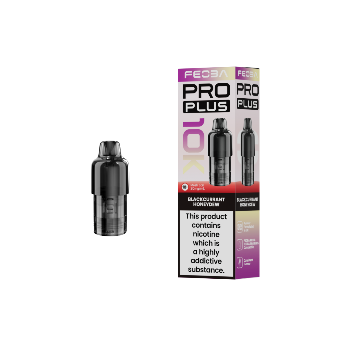 Feoba Pro Plus 10K Pre-filled Replacement Pods - 20mg