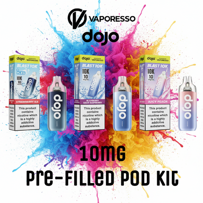 DOJO BLAST 10K Pre-Filled Pod Kit - 10mg