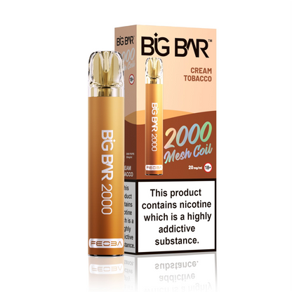*Clearance Discount! FEOBA Big Bar 2000 Disposable Nicotine Salt BIG PUFF Vape Kit - 20mg