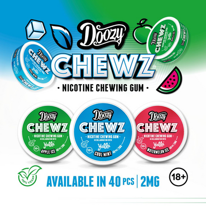 Doozy Chewz 2mg Nicotine Chewing Gum - 40pcs Per Pack