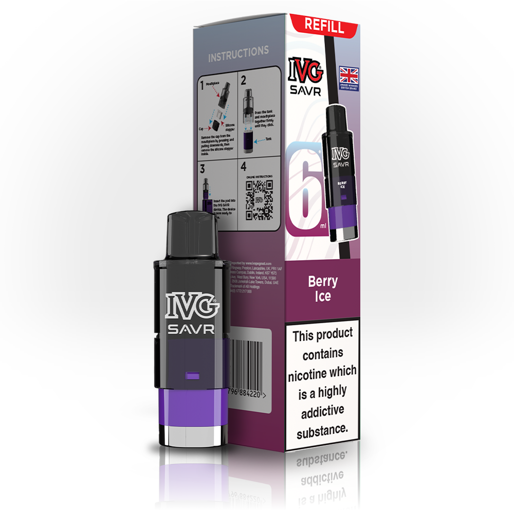 IVG SAVR Pre-filled Replacement Pods - 20mg