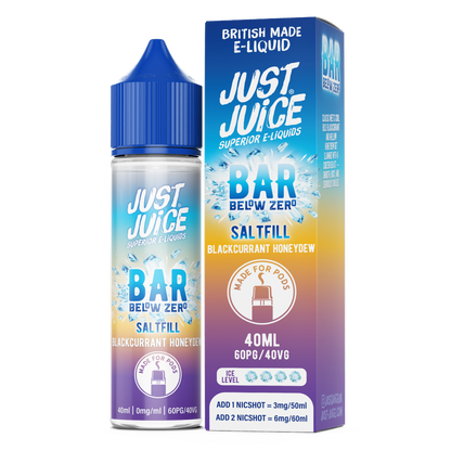 Just Juice Bar Below Zero 40ml 60/40 PG/VG Saltfill/Shortfill - 0mg