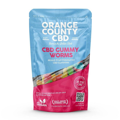 Orange County CBD Gummy Worms 200mg Broad Spectrum CBD - Grab Bag