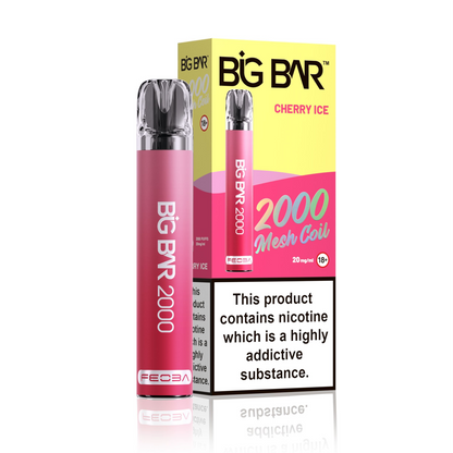 *Clearance Discount! FEOBA Big Bar 2000 Disposable Nicotine Salt BIG PUFF Vape Kit - 20mg