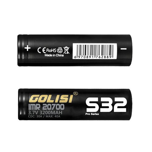 Golisi - S32 Batteries 3200mAh 40A (20700) Pack of 2