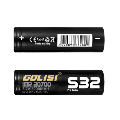 Golisi - S32 Batteries 3200mAh 40A (20700) Pack of 2