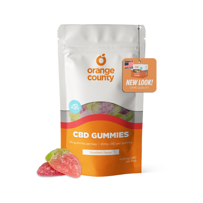 Orange County CBD Gummy Strawberries 400-4800mg Broad Spectrum CBD - Various Strengths