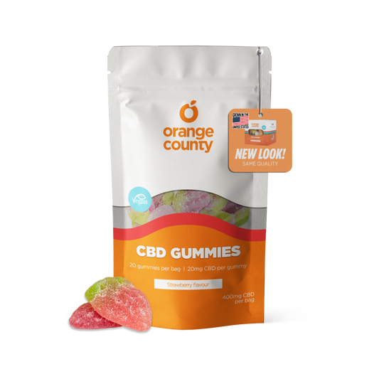 Orange County CBD Gummy Strawberries 400-4800mg Broad Spectrum CBD - Various Strengths