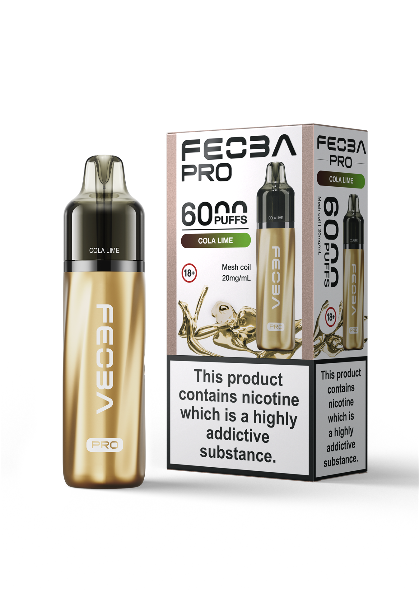 Feoba Pro 6000 BIG PUFF Pre-filled Vape Pod Kit - 20mg