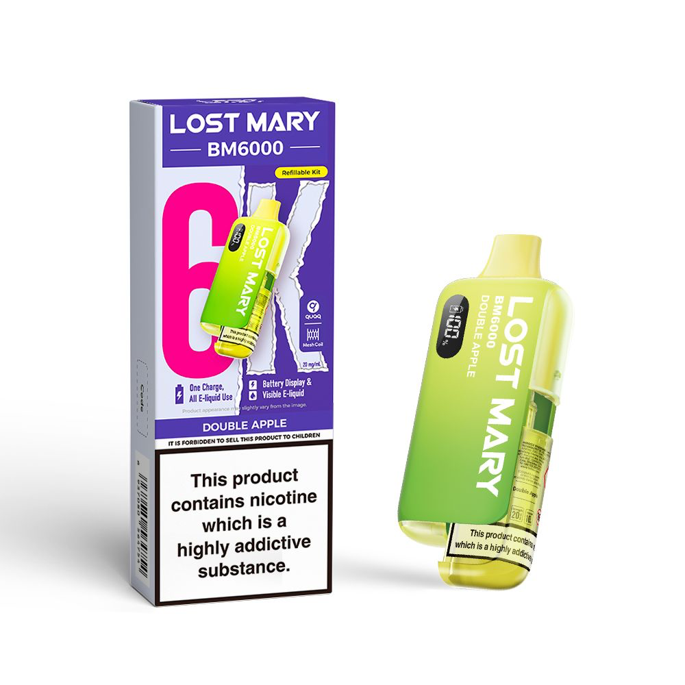 Lost Mary BM6000 Refill Edition Pre-Filled Pod Vape Kit 1000mAh - 20mg