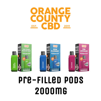 Orange County CBD Pre-Filled Replacement Pods - 2000mg