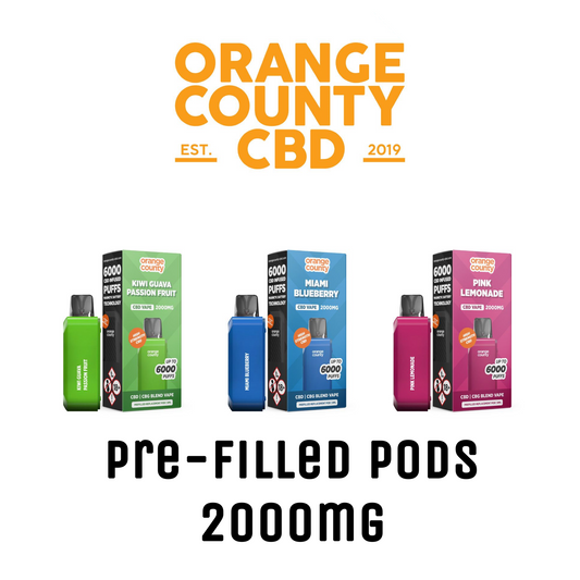 Orange County CBD Pre-Filled Replacement Pods - 2000mg