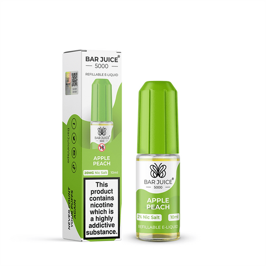 Bar Juice 5000 Nic Salt 10ml Nicotine Salt E-Liquid - APPLE PEACH