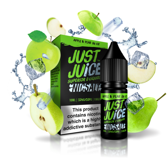 Just Juice Nic Salts 10ml 11mg / 20mg - APPLE & PEAR ON ICE