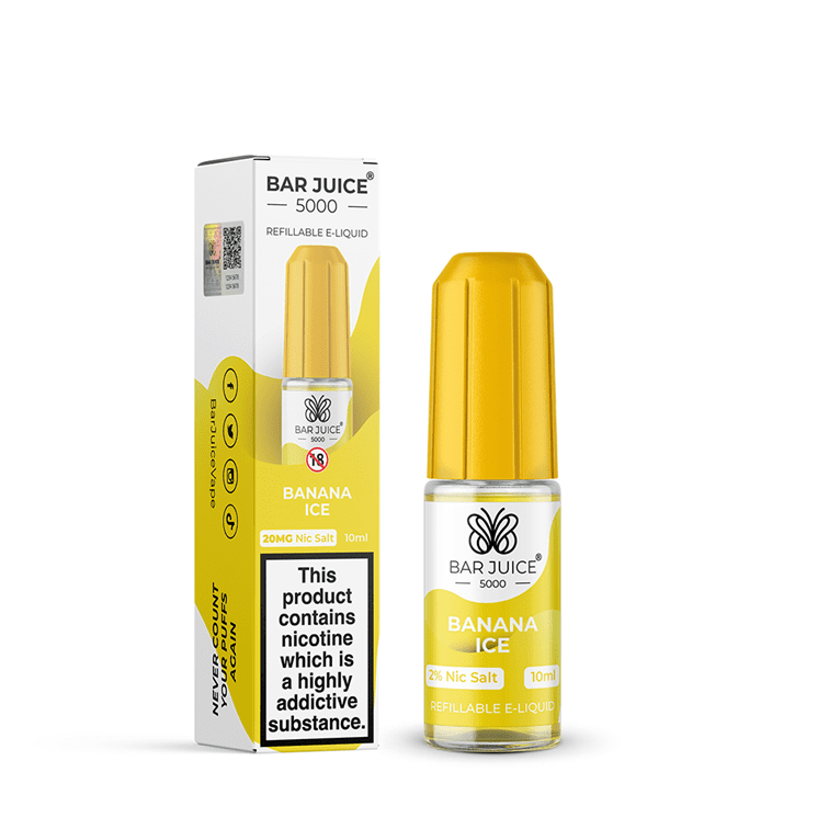 Bar Juice 5000 Nic Salt 10ml Nicotine Salt E-Liquid - BANANA ICE