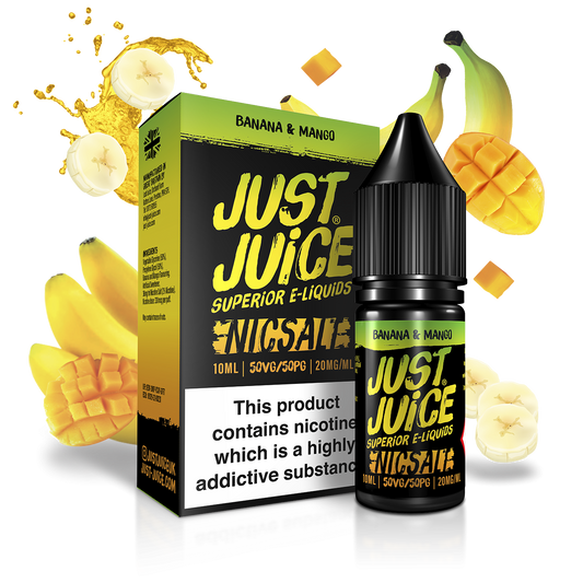 Just Juice Nic Salts 10ml 11mg / 20mg - BANANA & MANGO