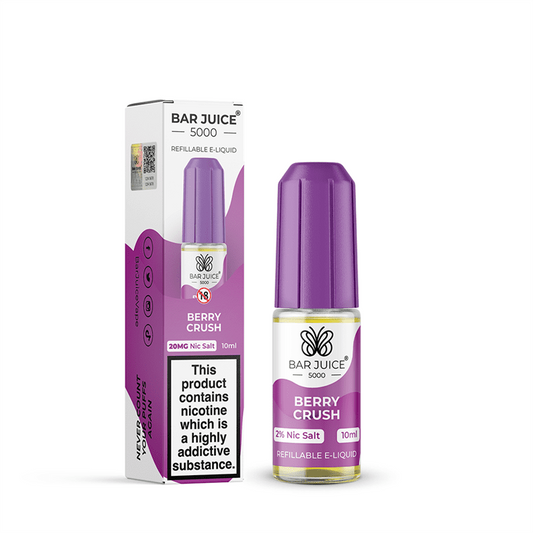 Bar Juice 5000 Nic Salt 10ml Nicotine Salt E-Liquid - BERRY CRUSH
