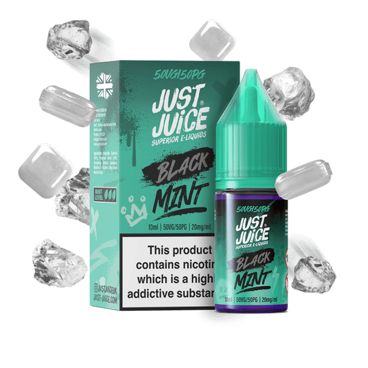 Just Juice Mint Series Nic Salts 10ml 5mg / 10mg / 20mg - BLACK MINT