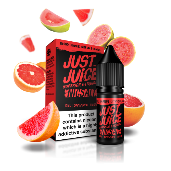 Just Juice Nic Salts 10ml 11mg / 20mg - BLOOD ORANGE CITRUS & GUAVA