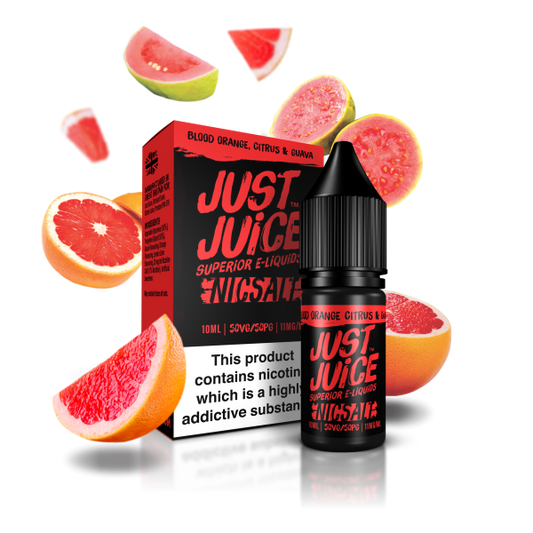 Just Juice Nic Salts 10ml 11mg / 20mg - BLOOD ORANGE CITRUS & GUAVA