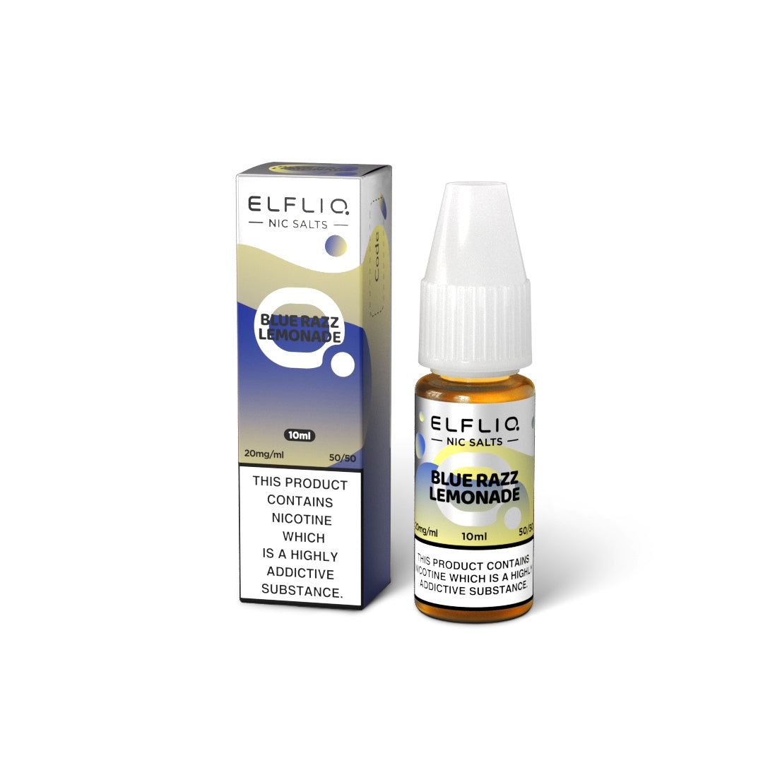 Elfliq BLUE RAZZ LEMONADE 10ml Elfbar Nicotine Salts E-Liquid 5mg / 10mg / 20mg Nic Salt