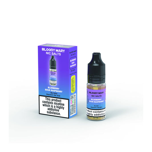 Bloody Mary BM5000 10ml Nic Salt E-liquid 10mg/20mg - BLUE SOUR RASPBERRY