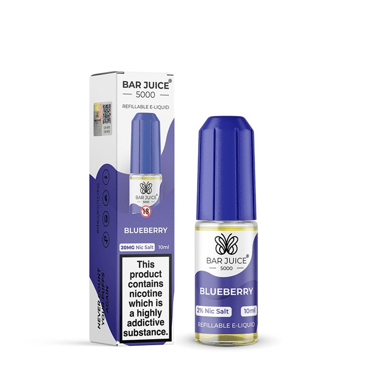 Bar Juice 5000 Nic Salt 10ml Nicotine Salt E-Liquid - BLUEBERRY
