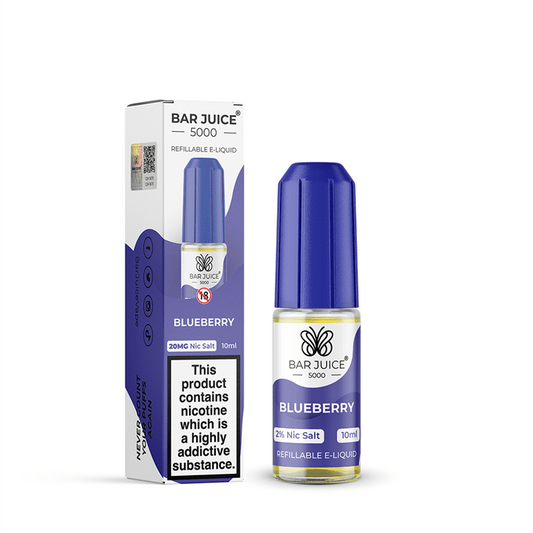 Bar Juice 5000 Nic Salt 10ml Nicotine Salt E-Liquid - BLUEBERRY