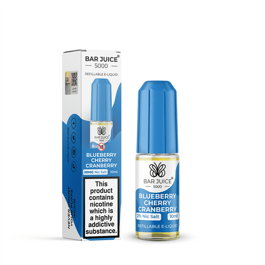 Bar Juice 5000 Nic Salt 10ml Nicotine Salt E-Liquid - BLUEBERRY CHERRY CRANBERRY