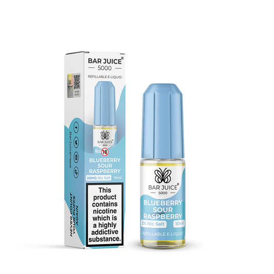 Bar Juice 5000 Nic Salt 10ml Nicotine Salt E-Liquid - BLUEBERRY SOUR RASPBERRY