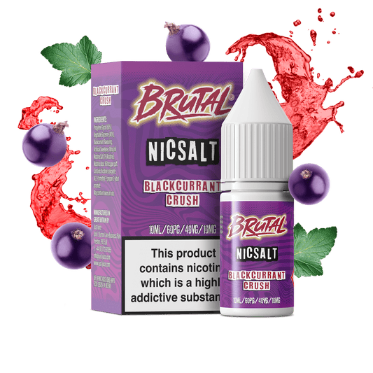 Just Juice Brutal Nic Salts 10ml 10mg / 20mg - BLACKCURRANT CRUSH