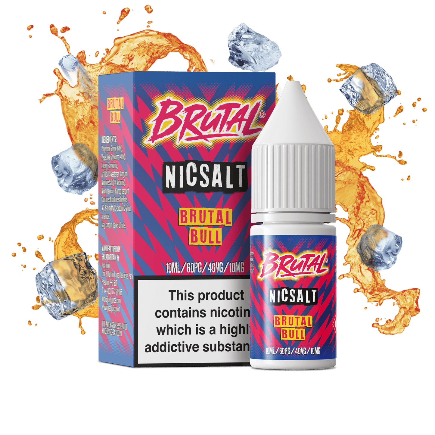 Just Juice Brutal Nic Salts 10ml 10mg / 20mg - BRUTAL BULL