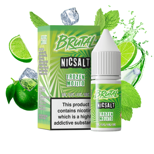 Just Juice Brutal Nic Salts 10ml 10mg / 20mg - FROZEN MOJITO