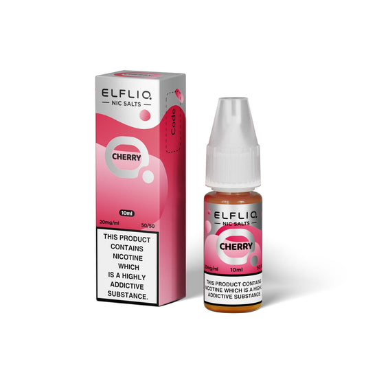 Elfliq CHERRY 10ml Elfbar Nicotine Salts E-Liquid 5mg / 10mg / 20mg Nic Salt