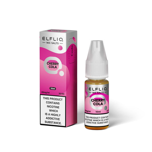 Elfliq CHERRY COLA 10ml Elfbar Nicotine Salts E-Liquid 5mg / 10mg / 20mg Nic Salt