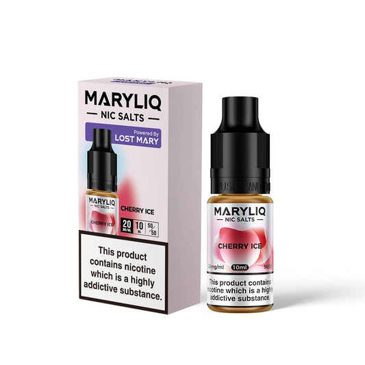 Maryliq CHERRY ICE 10ml Elfbar Lost Mary Nicotine Salts E-Liquid 10mg / 20mg Nic Salt
