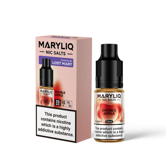 Maryliq DOUBLE APPLE 10ml Elfbar Lost Mary Nicotine Salts E-Liquid 10mg / 20mg Nic Salt