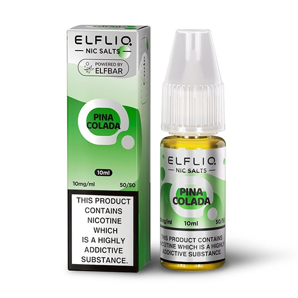 Elfliq PINA COLADA 10ml Elfbar Nicotine Salts E-Liquid 5mg / 10mg / 20mg Nic Salt