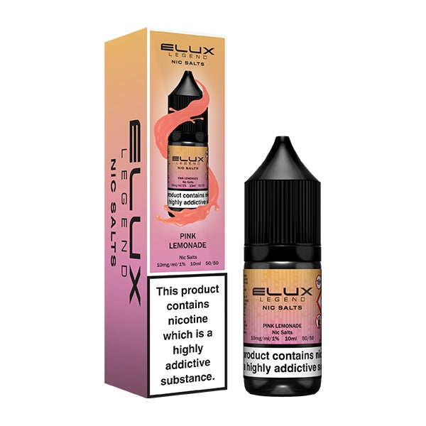 Elux Legend 10ml Nicotine Salt E-Liquid PINK LEMONADE 10mg / 20mg Nic Salts