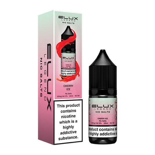 Elux Legend 10ml Nicotine Salt E-Liquid CHERRY ICE 10mg / 20mg Nic Salts
