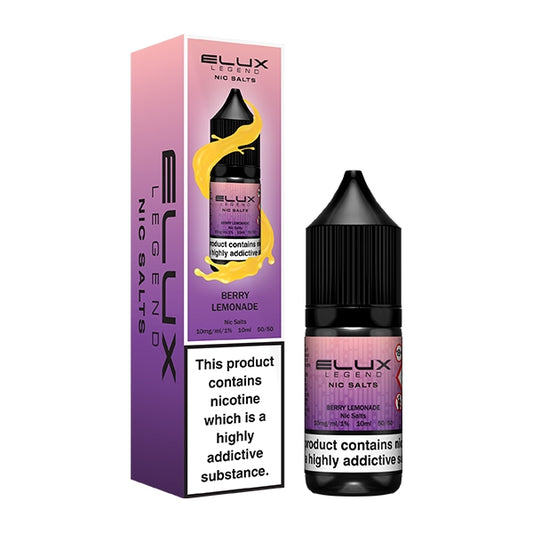 Elux Legend 10ml Nicotine Salt E-Liquid BERRY LEMONADE 10mg / 20mg Nic Salts