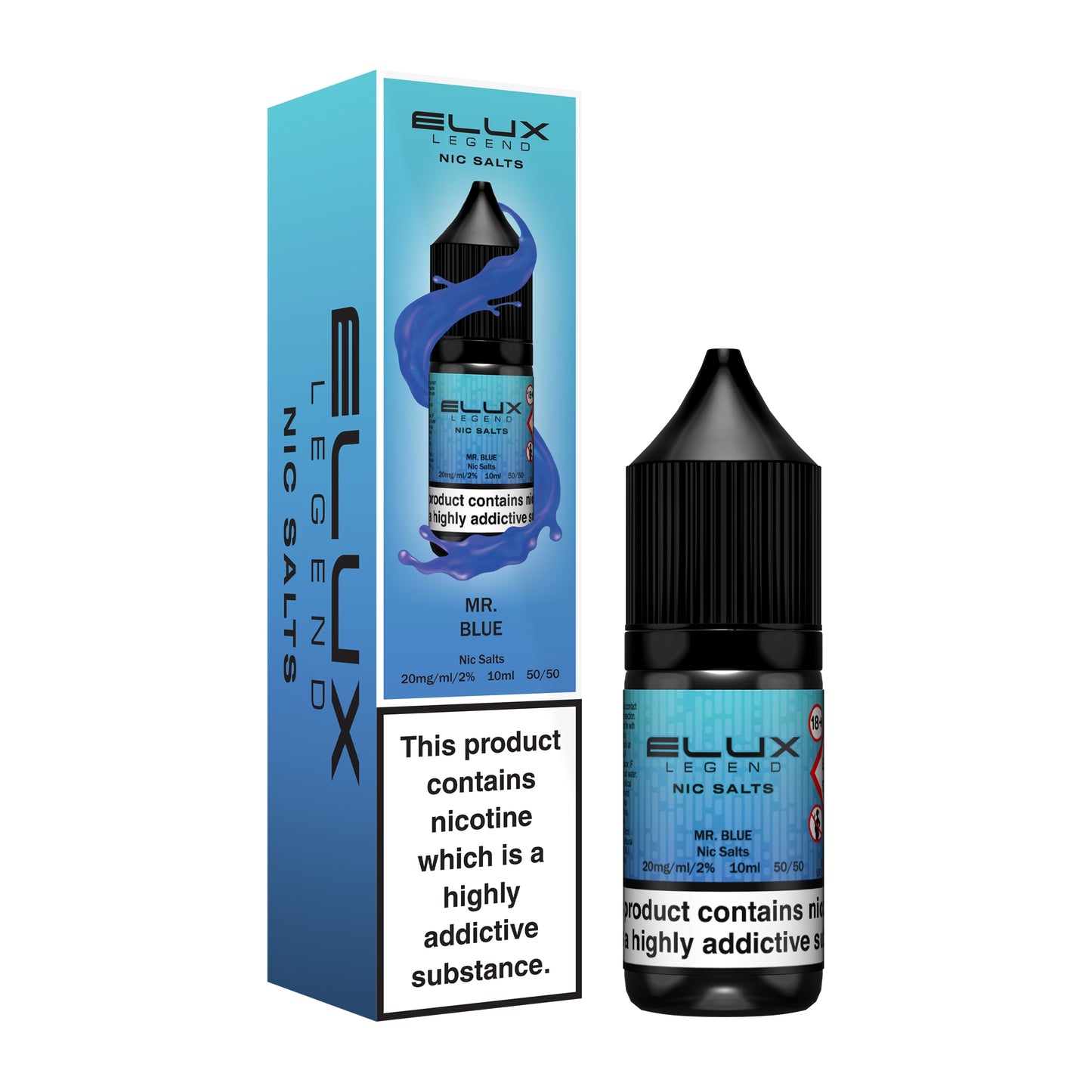 Elux Legend 10ml Nicotine Salt E-Liquid MR BLUE 10mg / 20mg Nic Salts