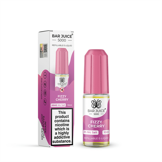 Bar Juice 5000 Nic Salt 10ml Nicotine Salt E-Liquid - FIZZY CHERRY