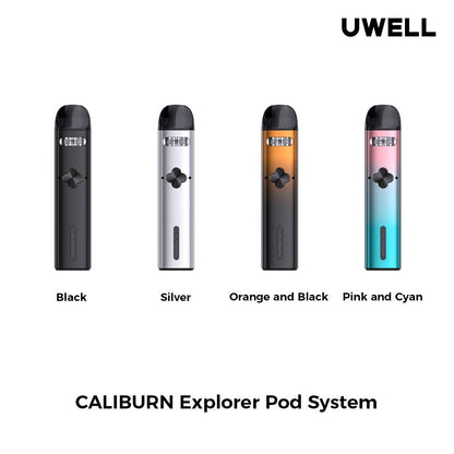 UWELL Caliburn Explorer Replacement Pods EMPTY Cartridges - Pack of 2 (Newer Version)