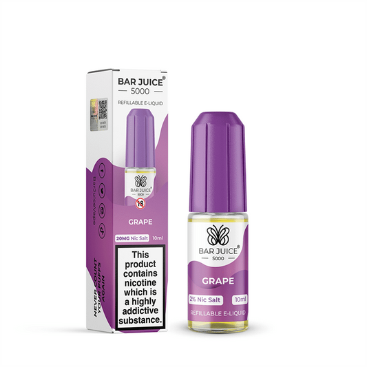 Bar Juice 5000 Nic Salt 10ml Nicotine Salt E-Liquid - GRAPE