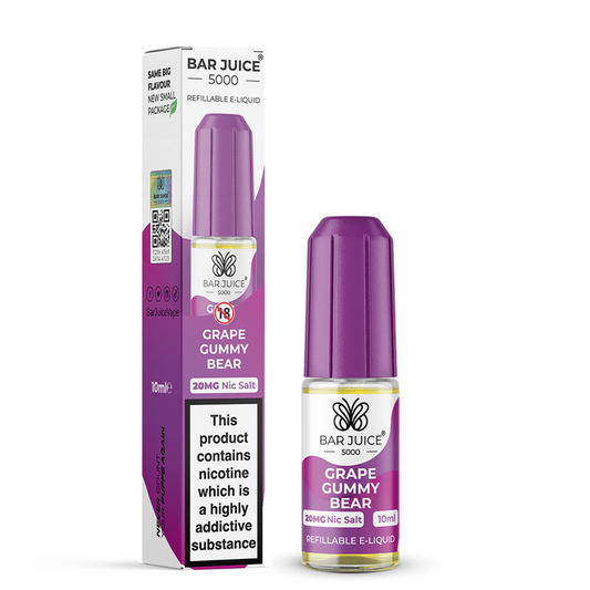 Bar Juice 5000 Nic Salt 10ml Nicotine Salt E-Liquid - GRAPE GUMMY BEAR