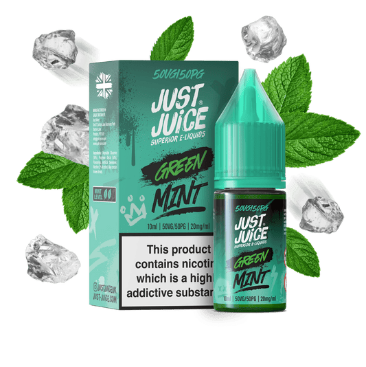 Just Juice Mint Series Nic Salts 10ml 5mg / 10mg / 20mg - GREEN MINT